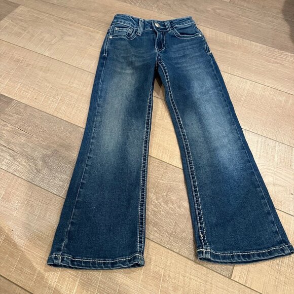 WIRED HEART GIRLS SIZE 6 ADJUSTABLE WAIST BOOTCUT JEANS - Picture 2 of 11